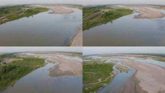 渭河  渭水  黄河第一大支流高清在线视频素材下载