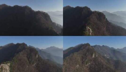 秦岭山脉秋季风景高清在线视频素材下载