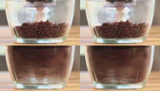 将咖啡豆磨碎煮咖啡高清在线视频素材下载