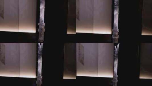 商代晚期玉牙璋，四川广汉三星堆博物馆藏高清在线视频素材下载