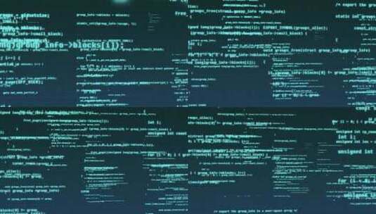 电脑代码黑客空间穿梭高清在线视频素材下载