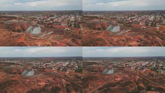 澳大利亚矿业中心阴天，西澳大利亚卡尔古利高清在线视频素材下载