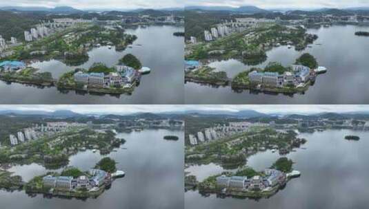 4K航拍浙江千岛湖风景区风光高清在线视频素材下载