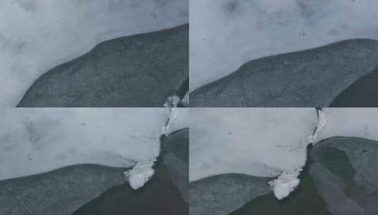 雪山冰川航拍高清在线视频素材下载