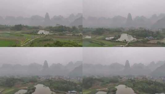 贵州河池喀斯特地貌航拍高清在线视频素材下载
