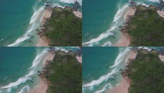 澳大利亚新南威尔士州拜伦湾碎头海滩绿松石高清在线视频素材下载