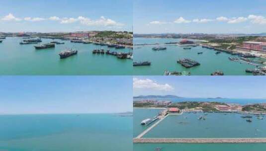 4K：福建省平潭市沿海航拍高清在线视频素材下载