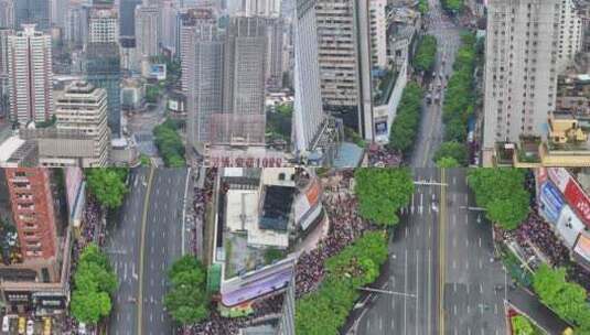 贵阳民族巡游当天街景高清在线视频素材下载