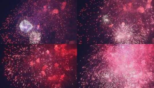 假日烟花高清在线视频素材下载