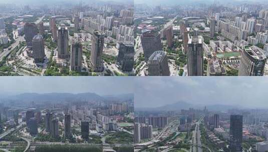 合集福建莆田城市商务区航拍高清在线视频素材下载