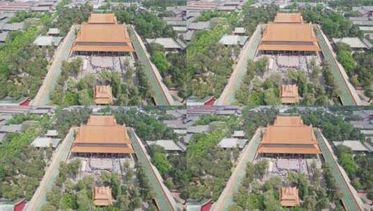 古建筑前传统仪式活动场景高清在线视频素材下载