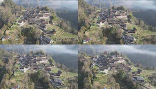 湖南湘西矮寨奇观5A景区航拍高清在线视频素材下载