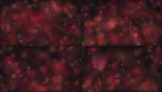红色心形浪漫梦幻粒子光斑背景高清在线视频素材下载