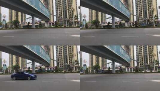 城市道路的车流高清在线视频素材下载