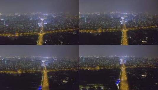 上海世纪公园夜景高清在线视频素材下载