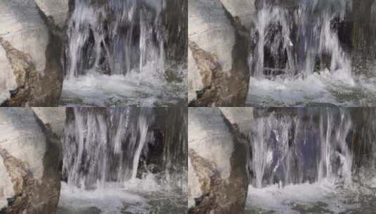 泉水流水瀑布水流河流高清在线视频素材下载