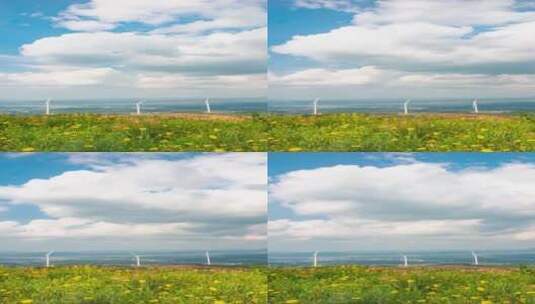 蓝天白云户外自然风光4k延时摄影高清在线视频素材下载