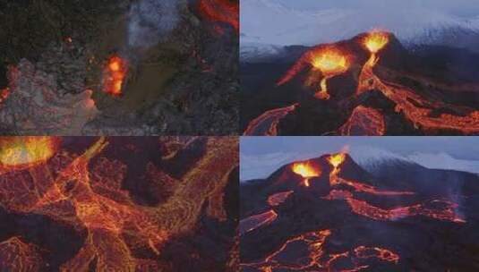 秀丽的火山高清在线视频素材下载