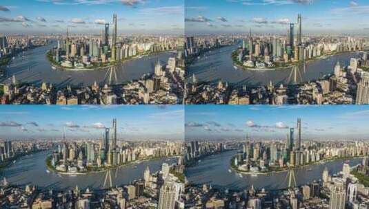 上海城市航拍延时高清在线视频素材下载