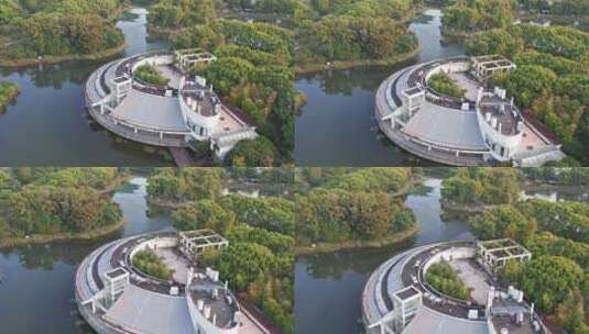 上海世纪公园4K航拍原素材高清在线视频素材下载