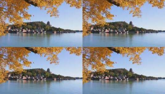 秋天的昆明湖高清在线视频素材下载