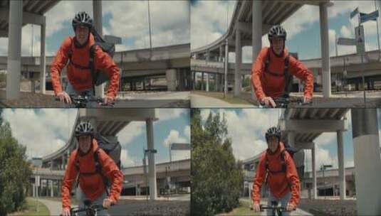 城市的骑手高清在线视频素材下载