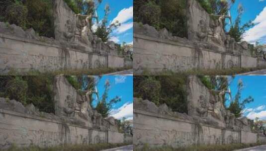 【正版素材】云南昆明滇缅公路纪念雕塑碑高清在线视频素材下载