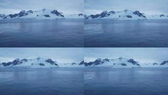 雪山海洋景观高清在线视频素材下载