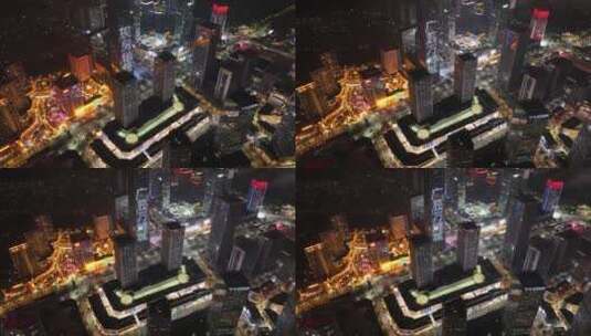 广州万博夜景延时高清在线视频素材下载