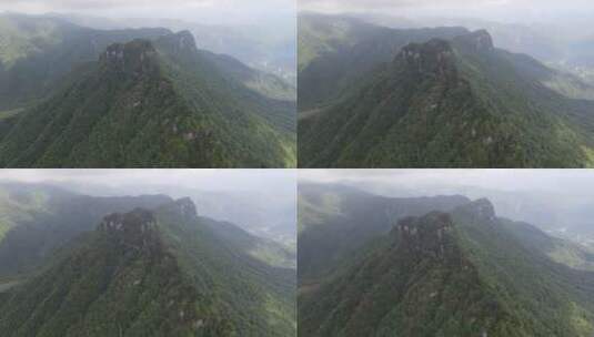 航拍湖北神农架天燕景区4A景区高清在线视频素材下载