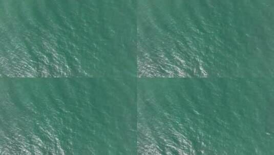 俯瞰绿色的海水高清在线视频素材下载