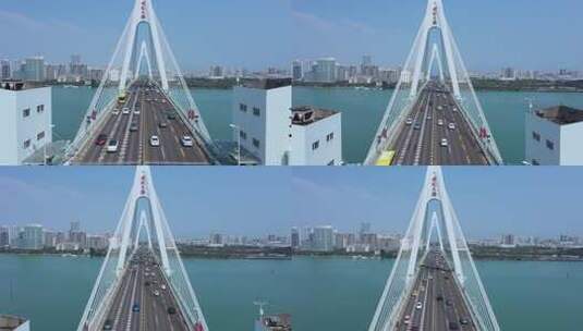 海南省海口市世纪大桥高清在线视频素材下载