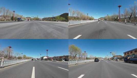 4K开车行驶在高速公路上  第一视角开车高清在线视频素材下载