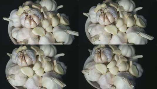 大蒜食材4K高清在线视频素材下载