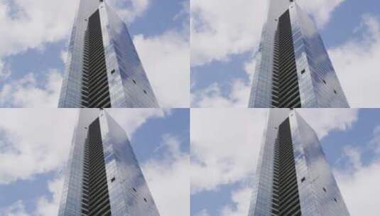 摩天大楼天空景观高清在线视频素材下载