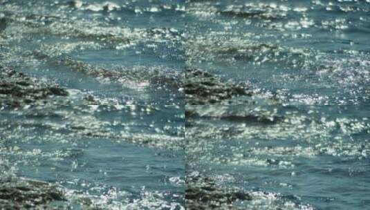 波光粼粼的海水高清在线视频素材下载