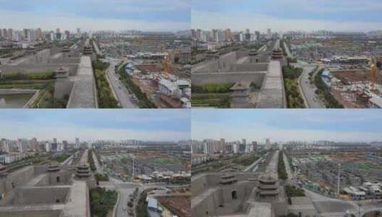 航拍美丽的城市高清在线视频素材下载