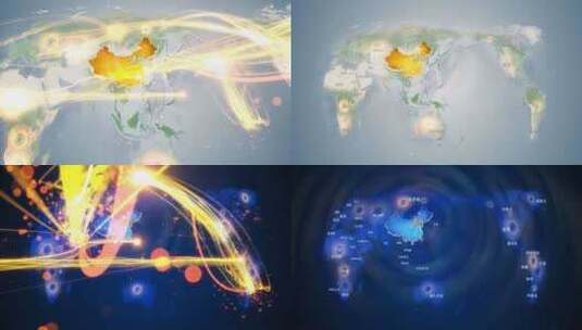 北京通州地图辐射到世界覆盖全球 11高清在线视频素材下载