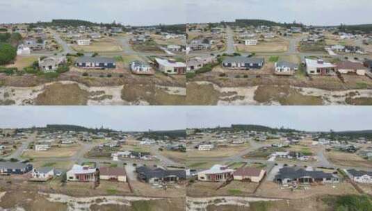 惠德贝岛塞拉乡村俱乐部社区海滨养老院的鸟瞰图。高清在线视频素材下载