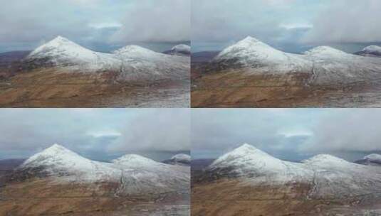 爱尔兰多尼戈尔郡埃里加尔山附近的阿格拉被雪覆盖高清在线视频素材下载