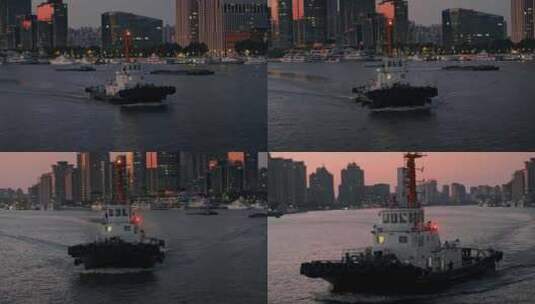 上海黄浦江船高清在线视频素材下载