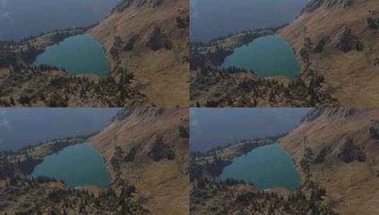 山湖的航拍高清在线视频素材下载
