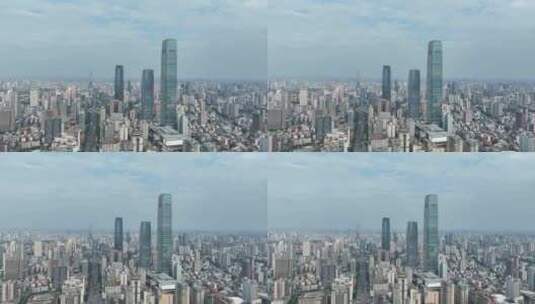 长沙城市风光航拍IFS国金中心高楼大厦高清在线视频素材下载
