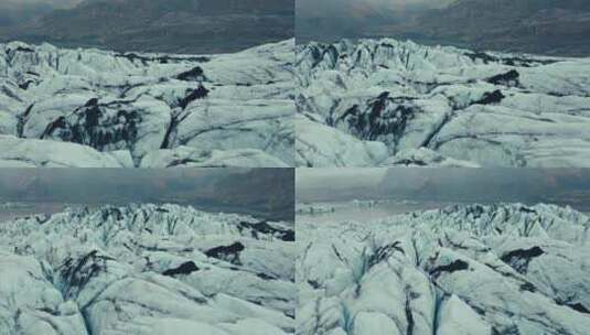 航拍大陆冰川高清在线视频素材下载