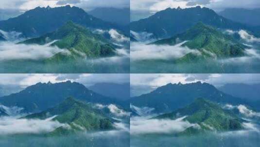 山区 云海 云雾 雾气环绕高清在线视频素材下载