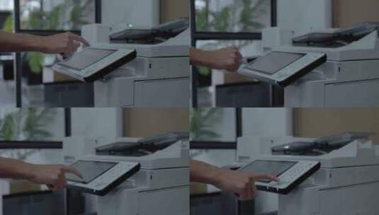 使用打印机打印文件高清在线视频素材下载