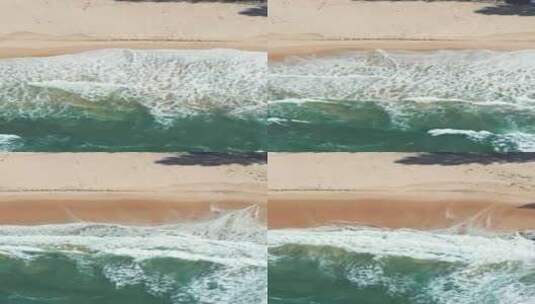 沙滩 海浪竖版高清在线视频素材下载