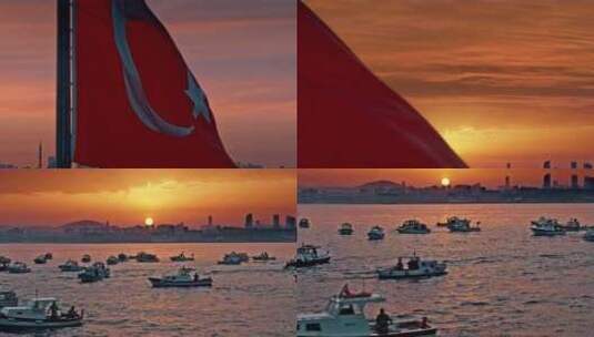 欧洲土耳其伊斯坦布尔君士坦丁堡高清在线视频素材下载