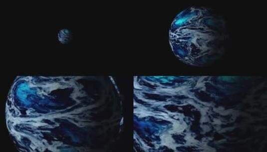 带有地球地球动画的Plannet高清在线视频素材下载