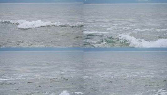 海南三亚海边沙滩海浪高清在线视频素材下载